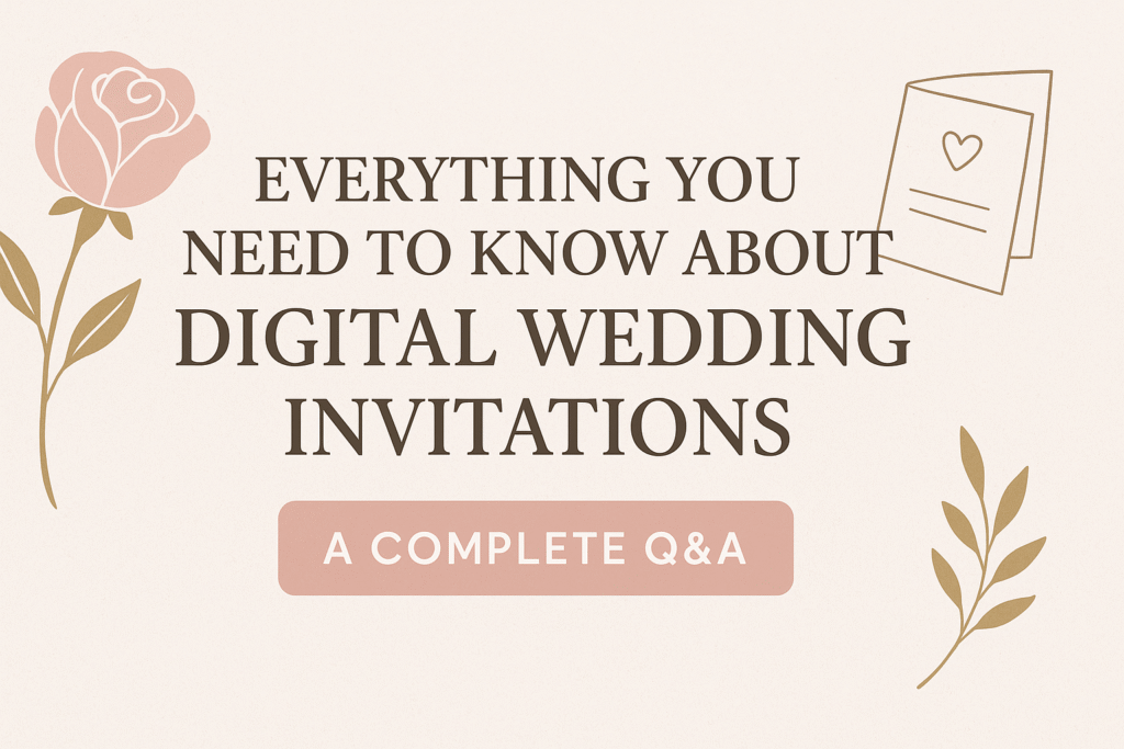 Everything You Need to Know About Digital Wedding Invitations – Q&A Guide Image