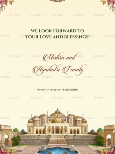 Event details for Yashasvi and Vedant’s engagement ceremony