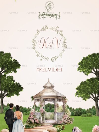 Garden Save the Date Video Ganesh Frame