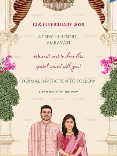 Radha Krishna Pichwai art with wedding theme