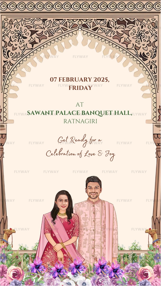 Wedding Date and Venue Save the Date Slide