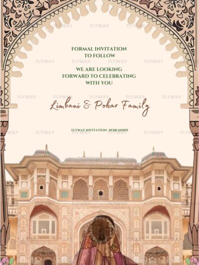 Bride Entering Royal Rajasthani Palace Scene