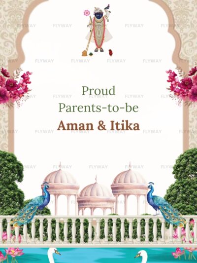 Proud parents-to-be Aman & Itika baby shower