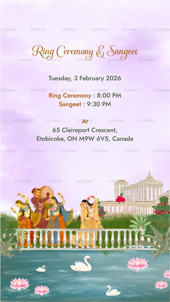 Sangeet & Ring Ceremony Slide