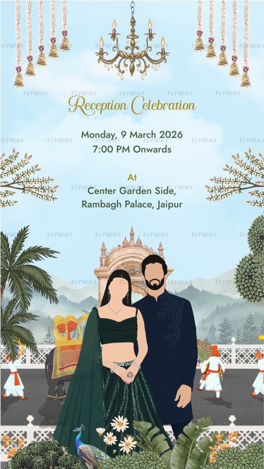 Reception celebration invitation design
