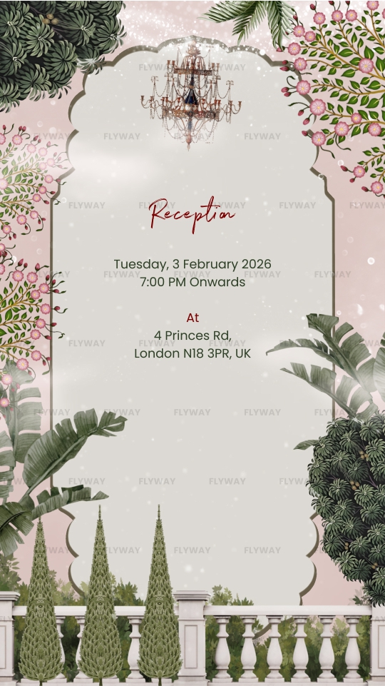 Reception event invitation wedding slide