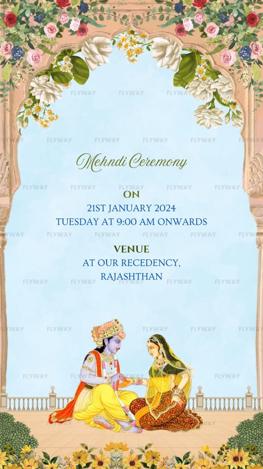 Mehndi Ceremony Invitation