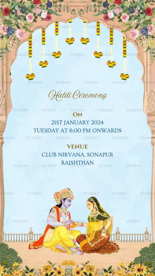 Haldi Ceremony Invitation