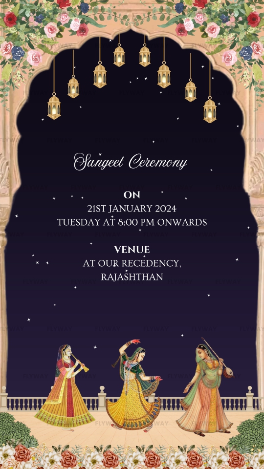 Sangeet Night Invitation