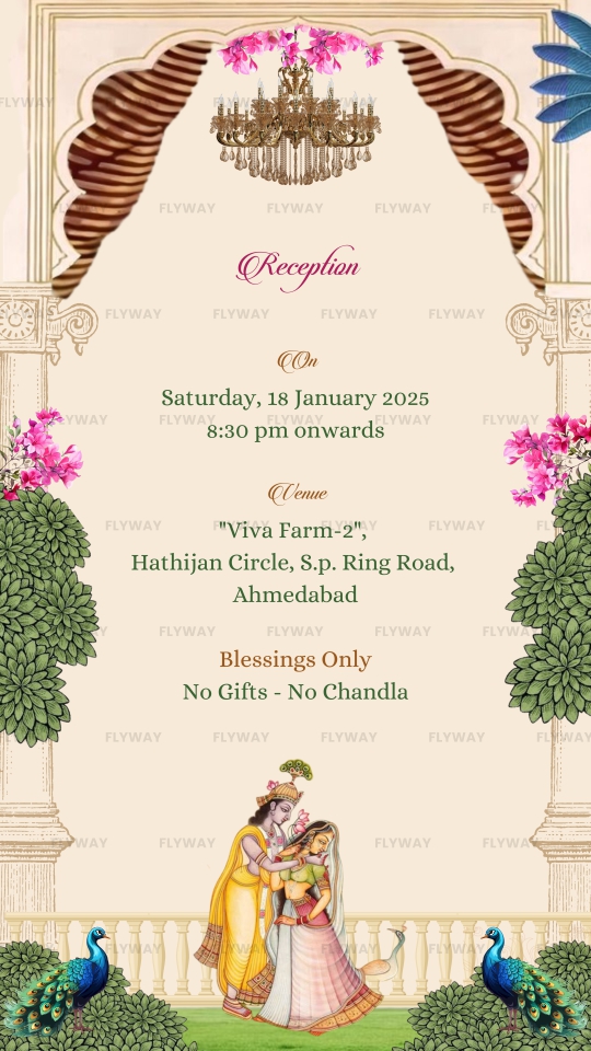 Traditional Wedding Invitation Groom Side