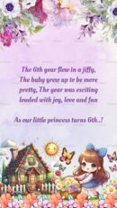 Cute cartoon girl with flowers and house