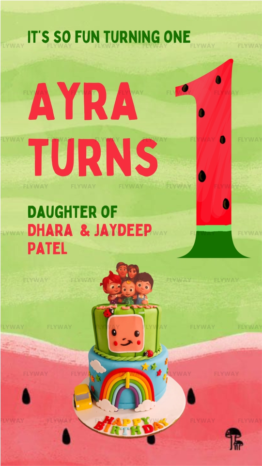 Watermelon themed first birthday