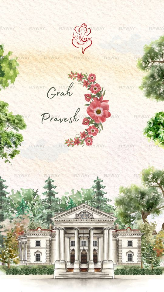 Grih Pravesh Invitation with Lord Ganesh