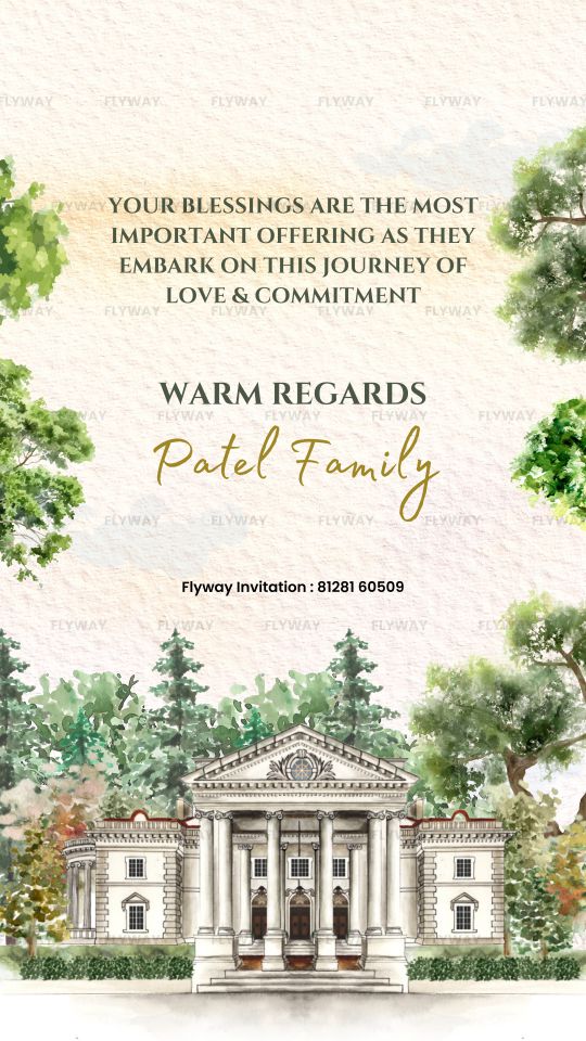 Blessing and Regards Invitation