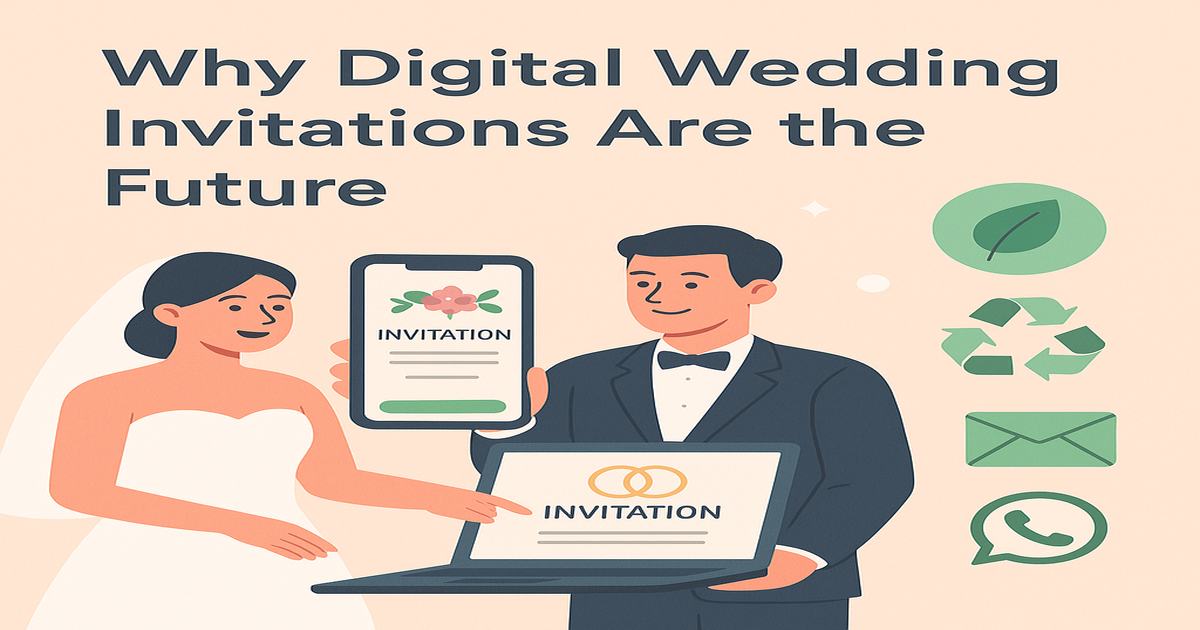Why digital wedding invitations are the future of modern celebrations