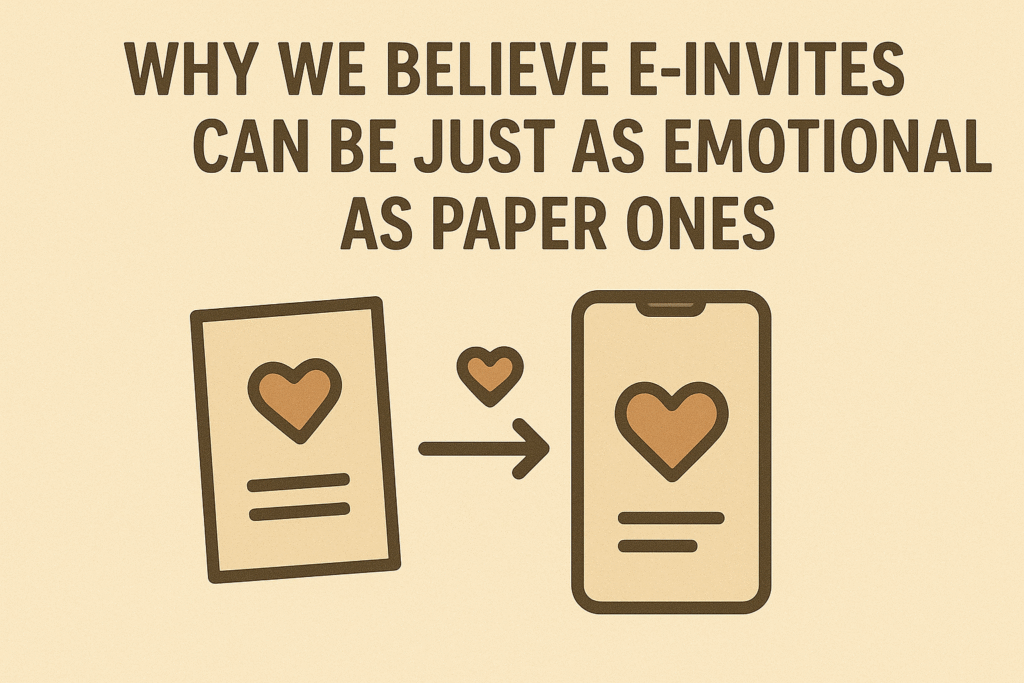 Why We Believe E-Invites Can Be Just as Emotional as Paper Ones