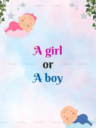 Baby shower theme with gender reveal concept