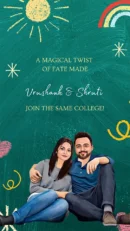 Vrushank and Shruti college meeting announcement