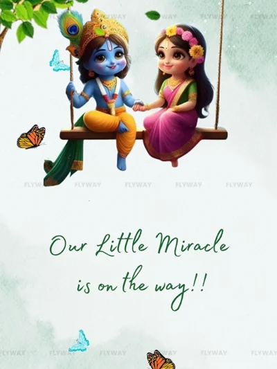 Our little miracle is on the way card