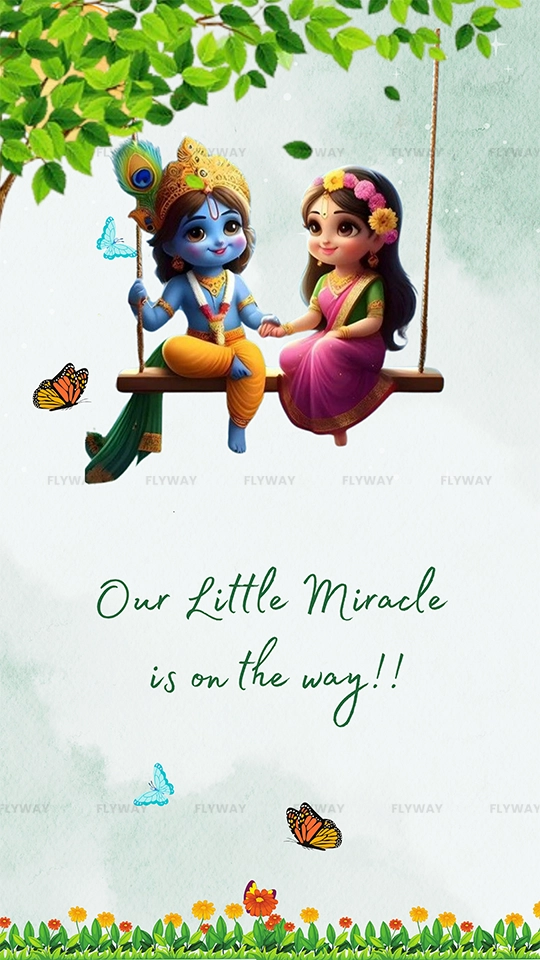 Our little miracle is on the way card