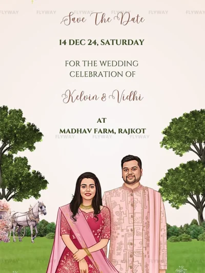 Garden Wedding Save the Date Slide