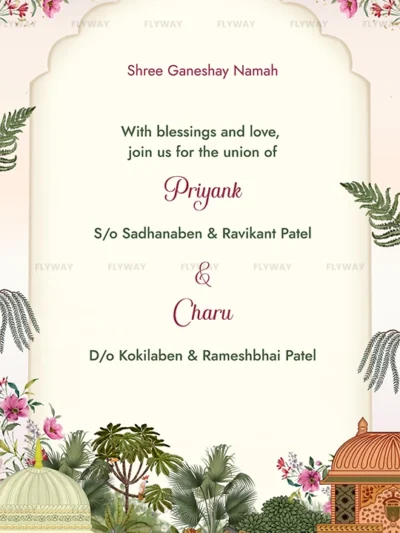 Indian Wedding Couple Invitation Slide