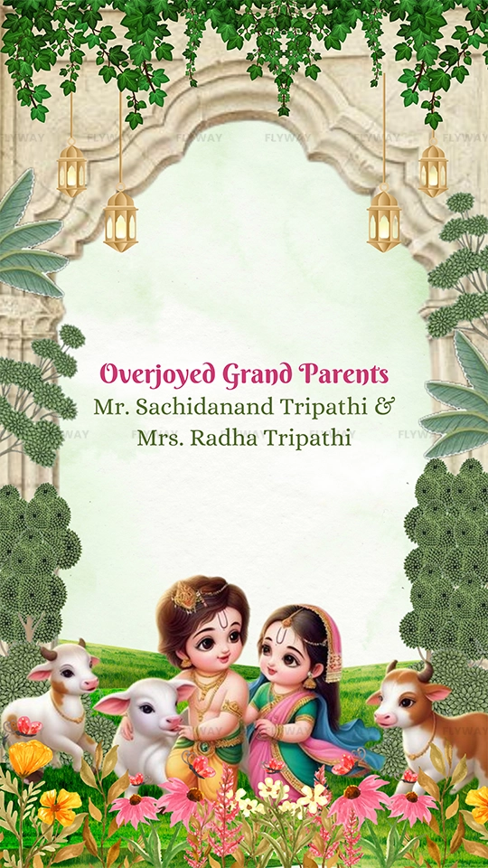 Overjoyed Grandparents with blessings