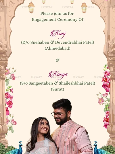 Engagement of Kunj and Kavya