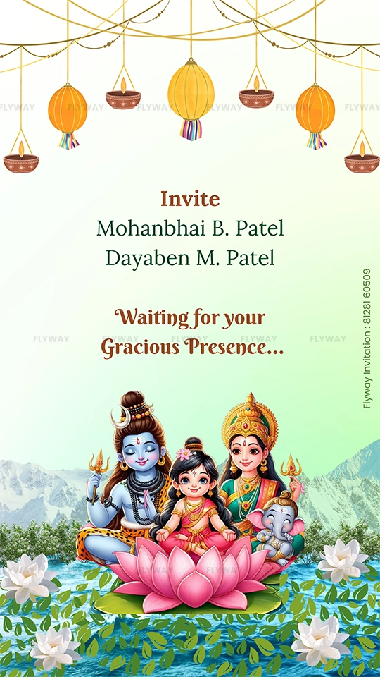 Grandparents details for baby shower invite