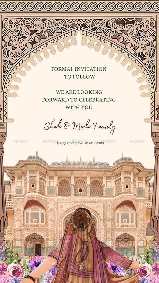 Event details for Sahil and Shruti’s engagement ceremony