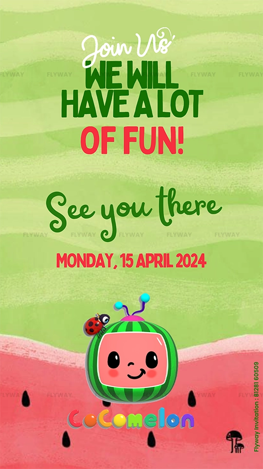 Fun birthday celebration invitation