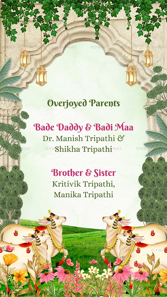 Mundan Ceremony Invitation for Prisha