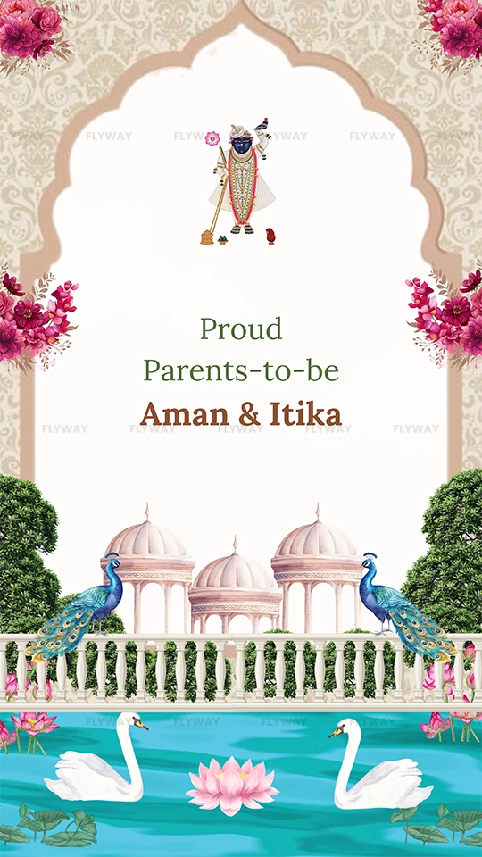 Proud parents-to-be Aman & Itika baby shower