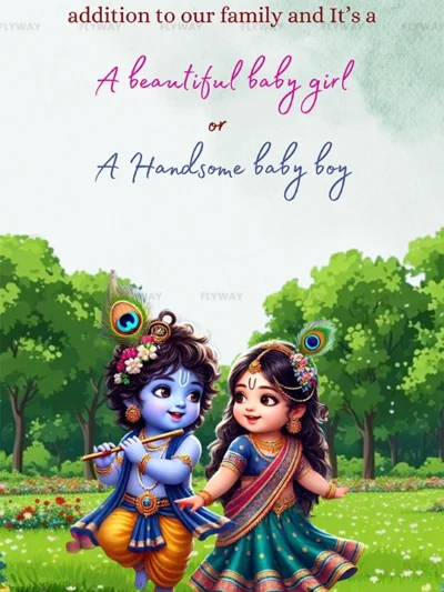 Baby shower invite expecting baby boy or girl