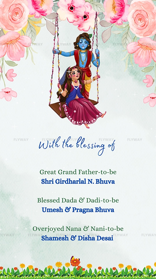 Blessings from family for baby shower