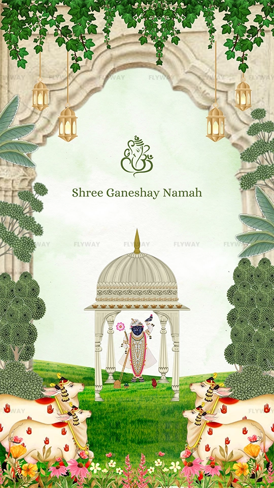 Grih Pravesh Invitation, Ganeshay Namah