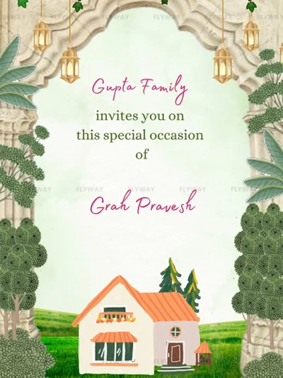 Gupta family invites for Grih Pravesh ceremony