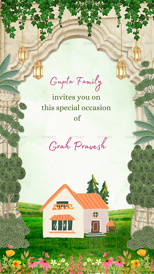 Gupta family invites for Grih Pravesh ceremony